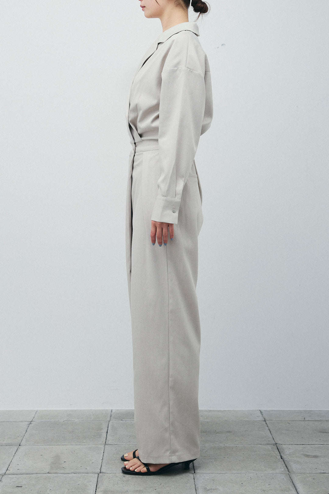 [予約/SET]レースフロントホックPO+テーラーカラーオールインワン(2set)