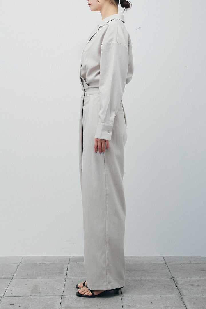 [予約/SET]レースフロントホックPO+テーラーカラーオールインワン(2set)