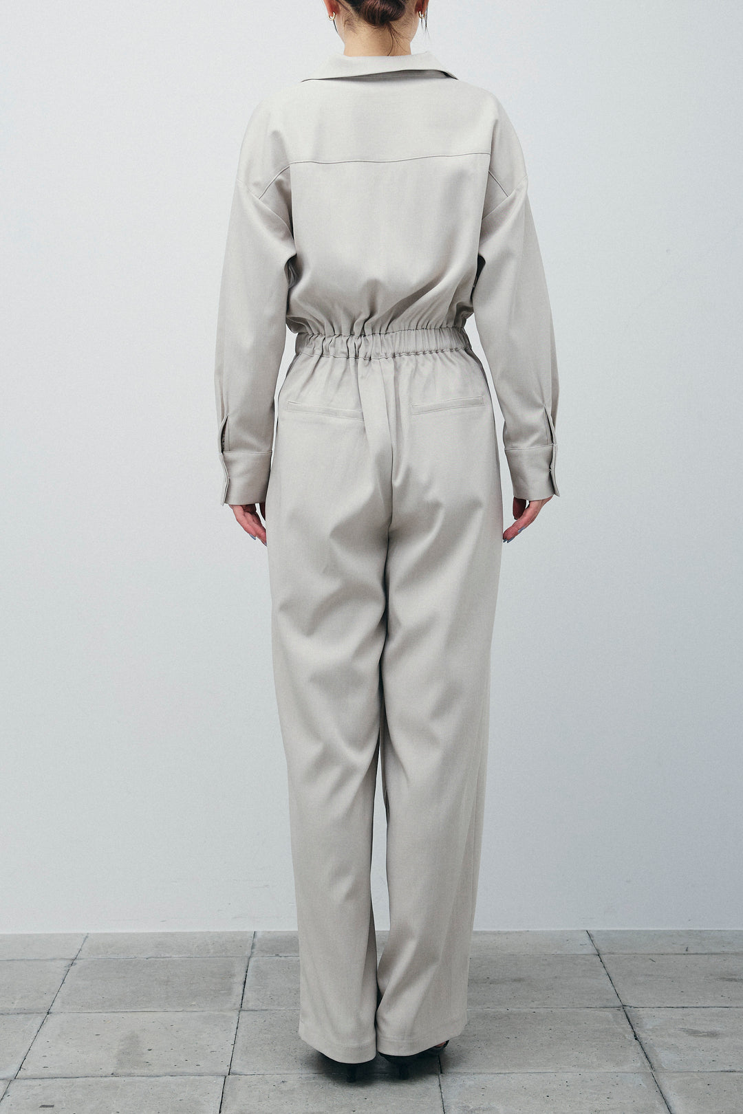 [予約/SET]レースフロントホックPO+テーラーカラーオールインワン(2set)