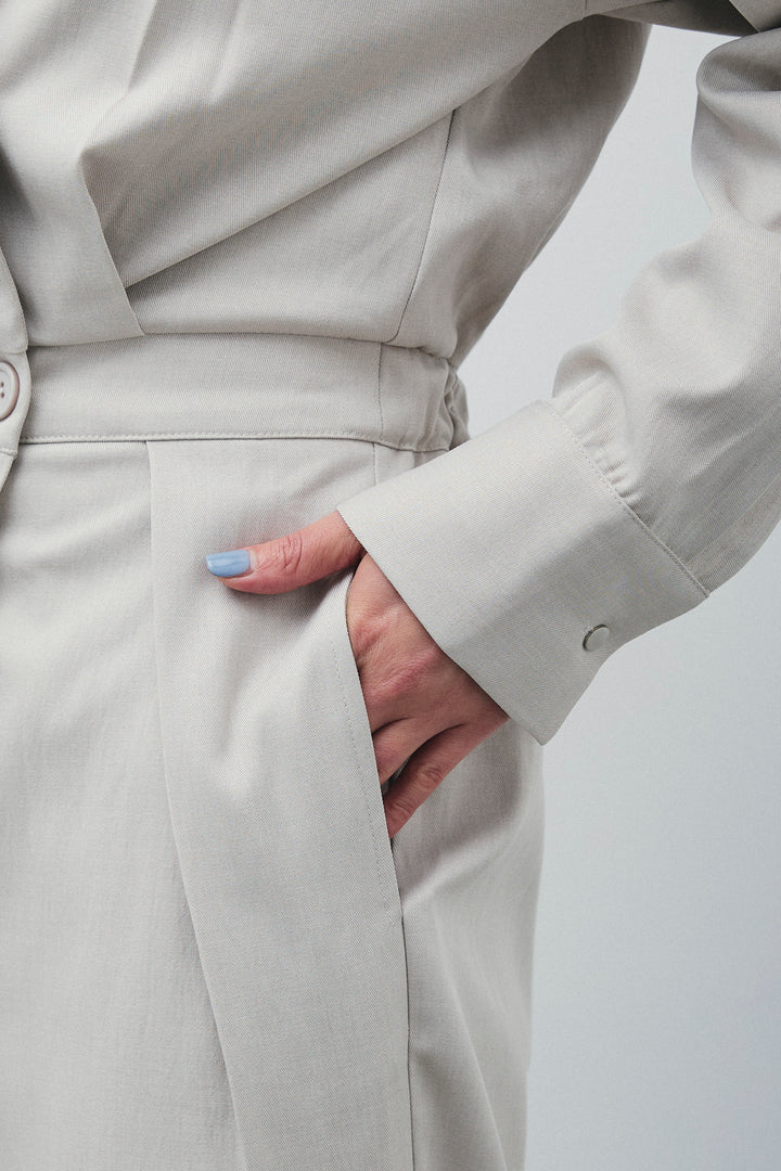 [予約/SET]レースフロントホックPO+テーラーカラーオールインワン(2set)