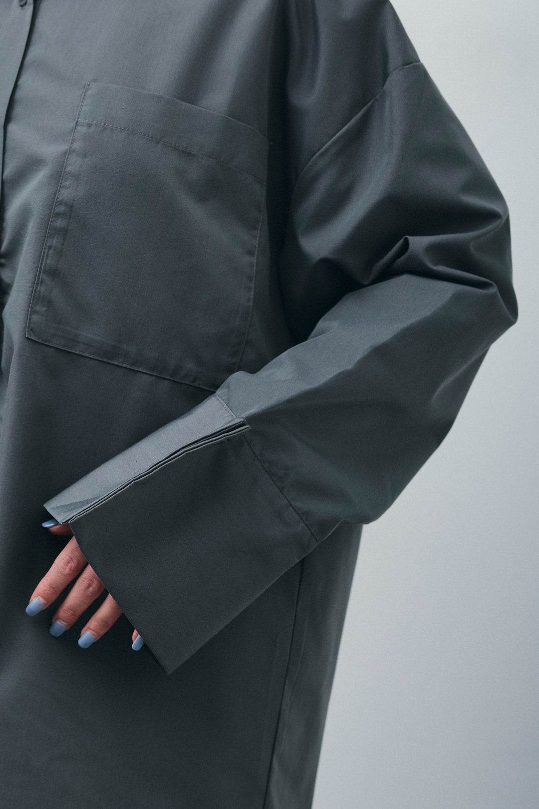 [予約/SET]ロゴプリントシアーニット+ブロードシャツロンパース(2set)