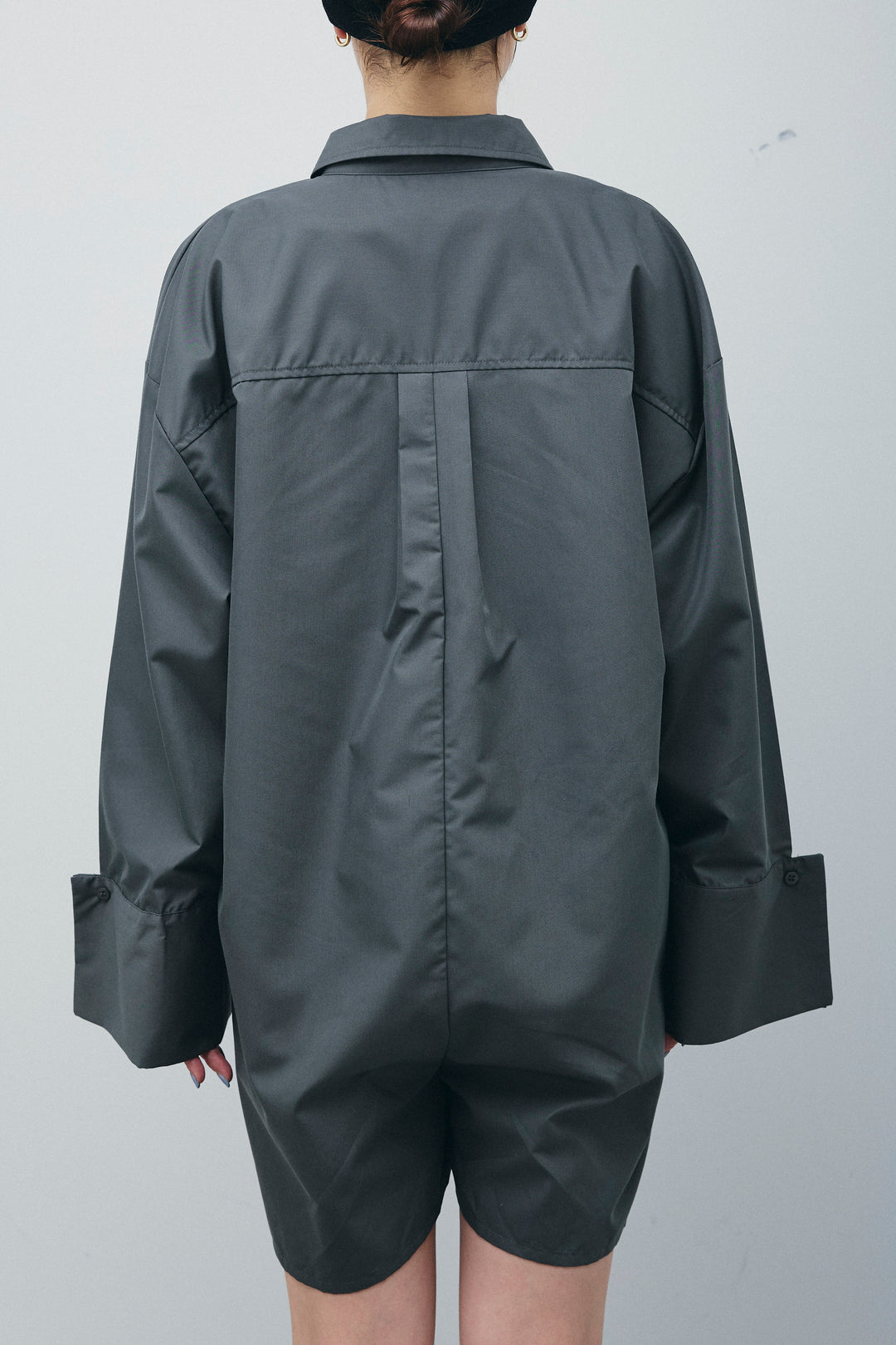 [予約]ブロードシャツロンパース