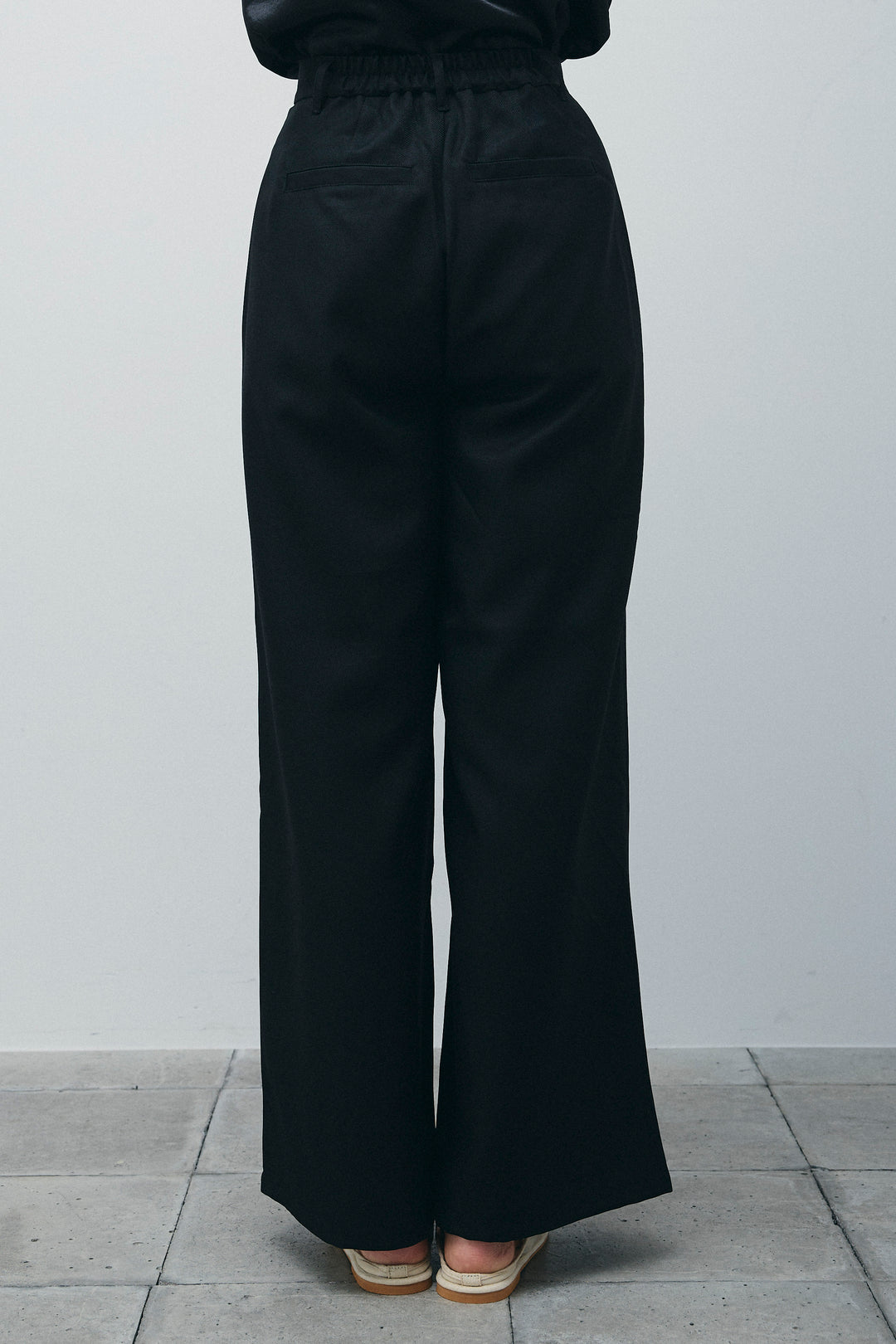 [予約/SET]サテン2wayトップス+ヘザーツイルラップスカート付きパンツ(2set)