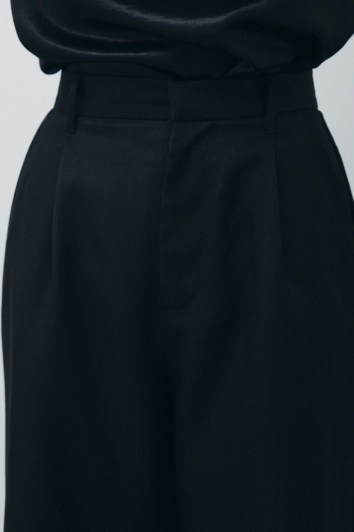 [予約]ヘザーツイルラップスカート付きパンツ