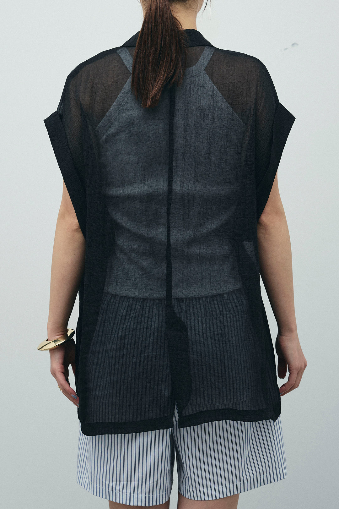 [予約]ラメワッシャーダブルジレ