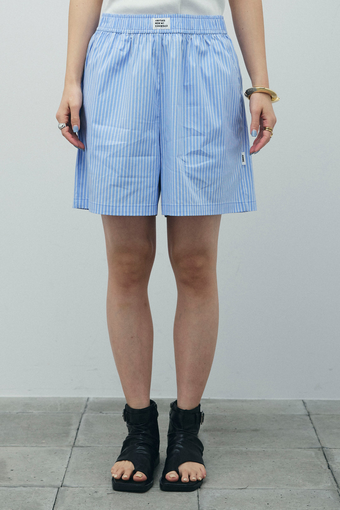 [予約]ストライプイージーハーフパンツ