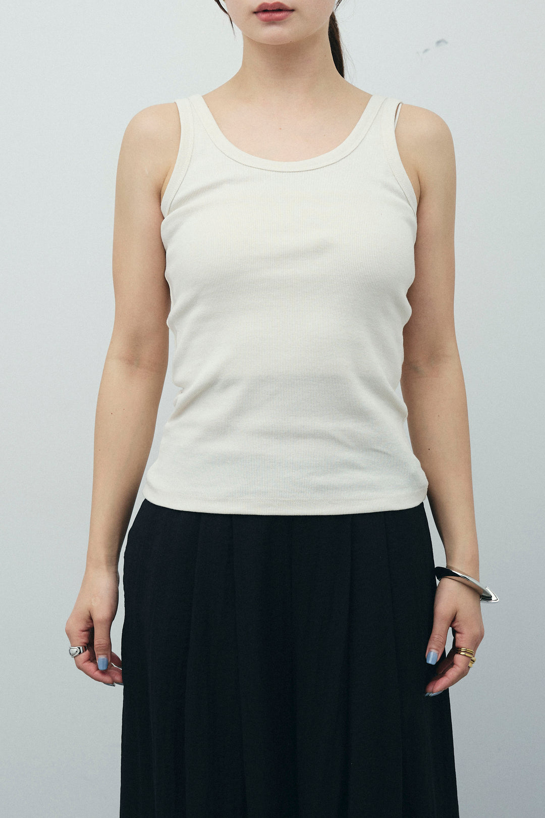 [予約/SET]ネーム入りアメスリタンク+テレコベーシックタンク+チェックパンツ(3set)