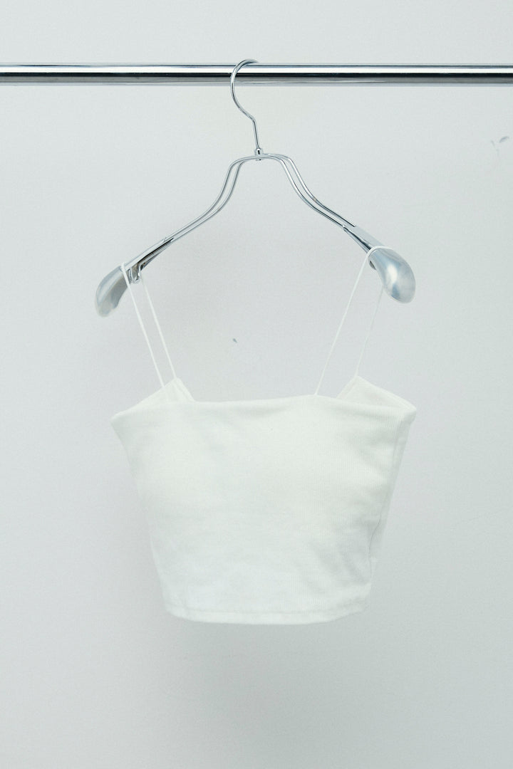 [予約/SET]バックフリルヘムショートテーラードベスト+クロップドカップ付きキャミ+クレープタックワイドサロペット(3set)