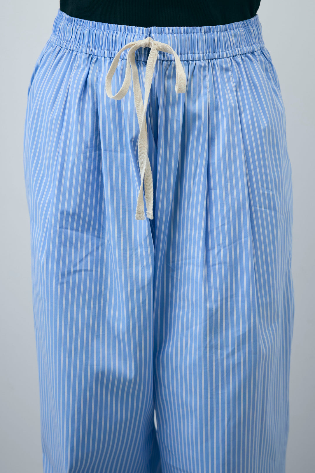 [予約/SET]テレコベーシックタンク+ストライプ イージー ワイド パンツ(2set)