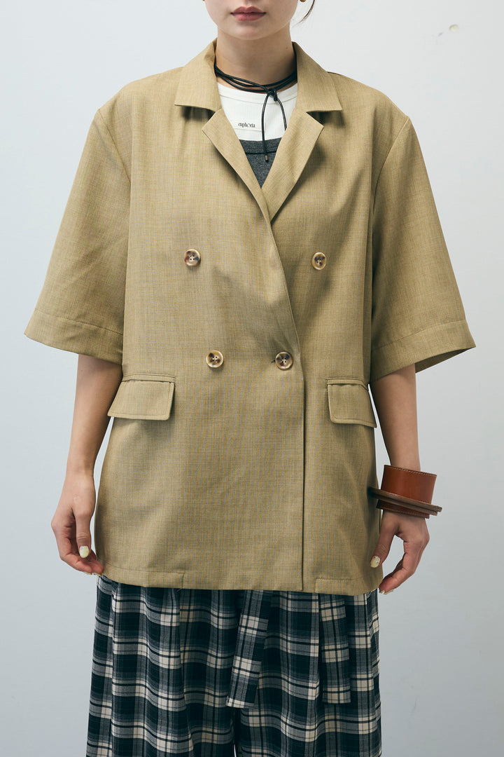 [予約]半袖ダブルテーラードJK