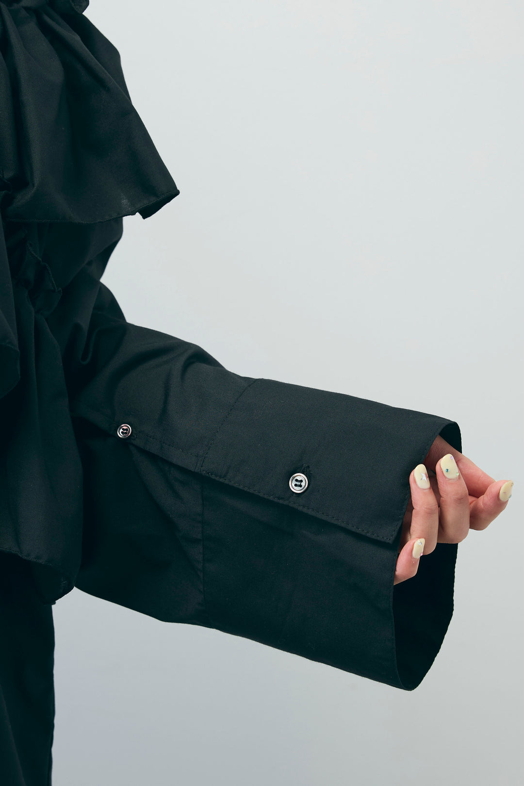 [予約/SET]TCブロード2wayフリルオフショルブラウス+ストライプ イージー ワイド パンツ(2set)