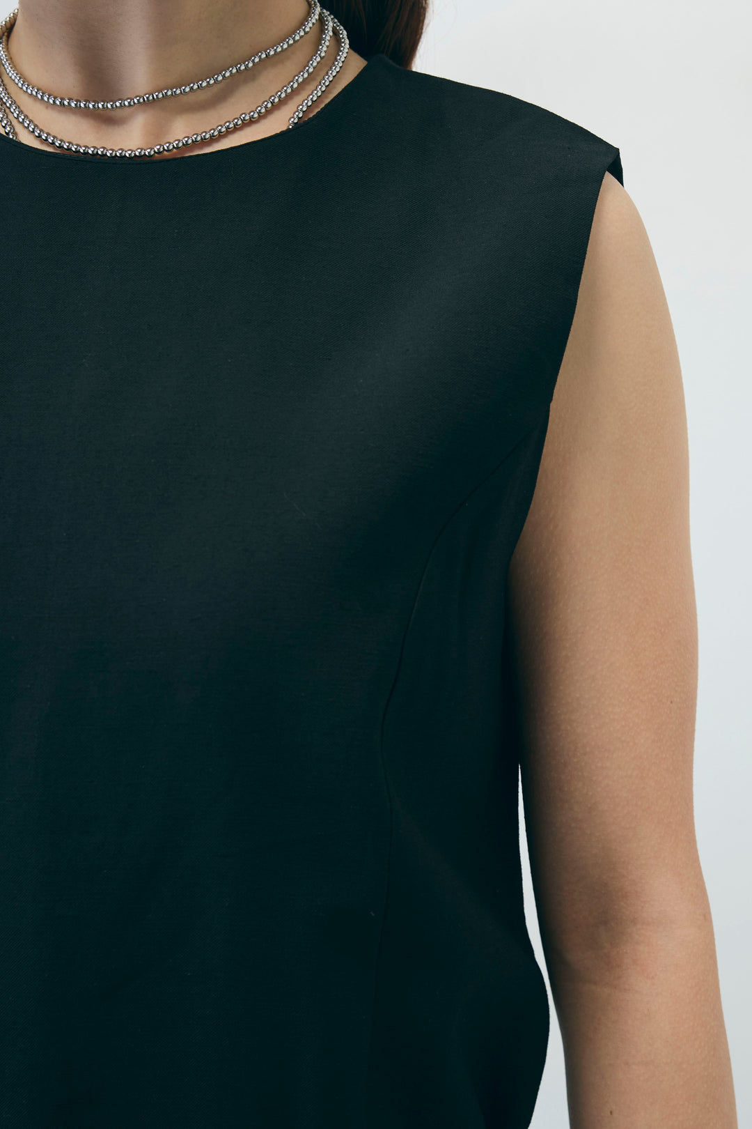 [予約/SET]ベルト付きプリーツチュニック+チェックパンツ(2set)