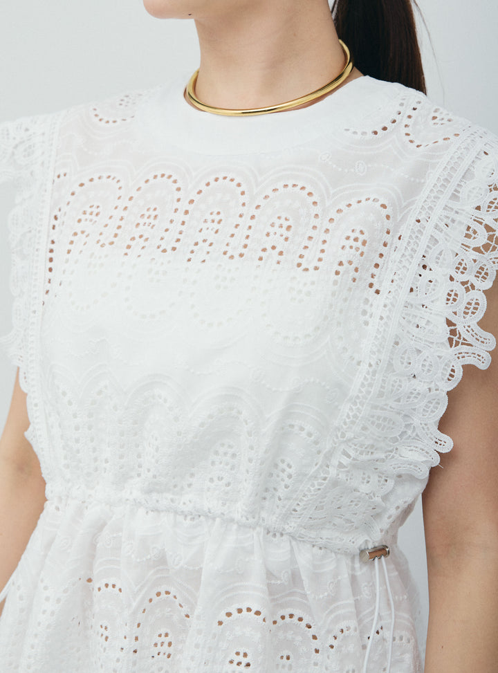 [予約]エンブロイダリーレースブラウス