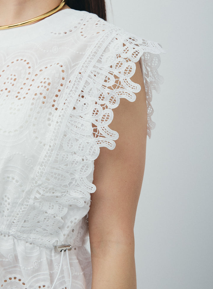 [予約]エンブロイダリーレースブラウス