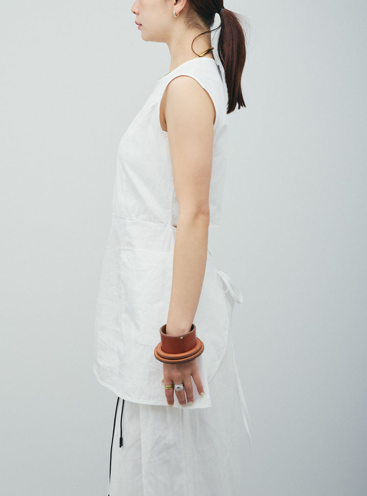 [予約/SET]バックオープンブラウス+リネンライクリラックスパンツ(2set)