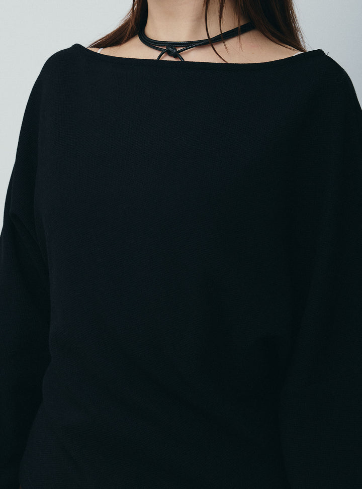 [予約/SET]アシンメトリーミニワッフルPO+フェイクサテンレオパードワイドパンツ(2set)