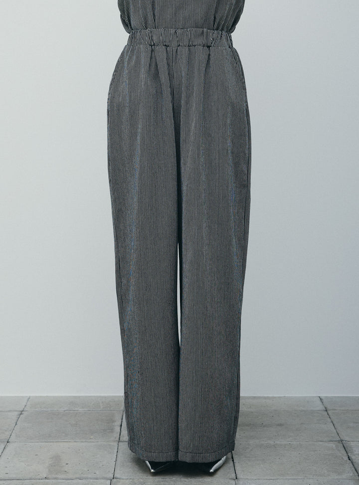 [予約]スクエアネックストライプセットアップ