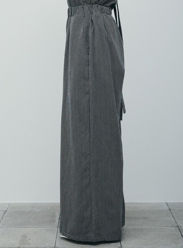 [予約]スクエアネックストライプセットアップ