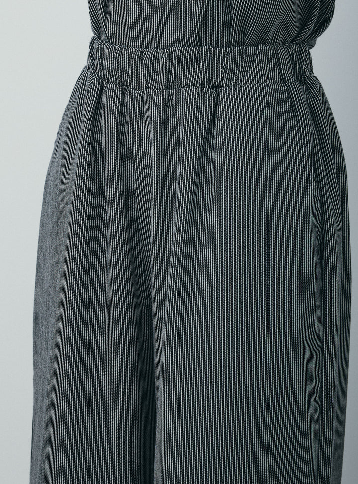 [予約]スクエアネックストライプセットアップ