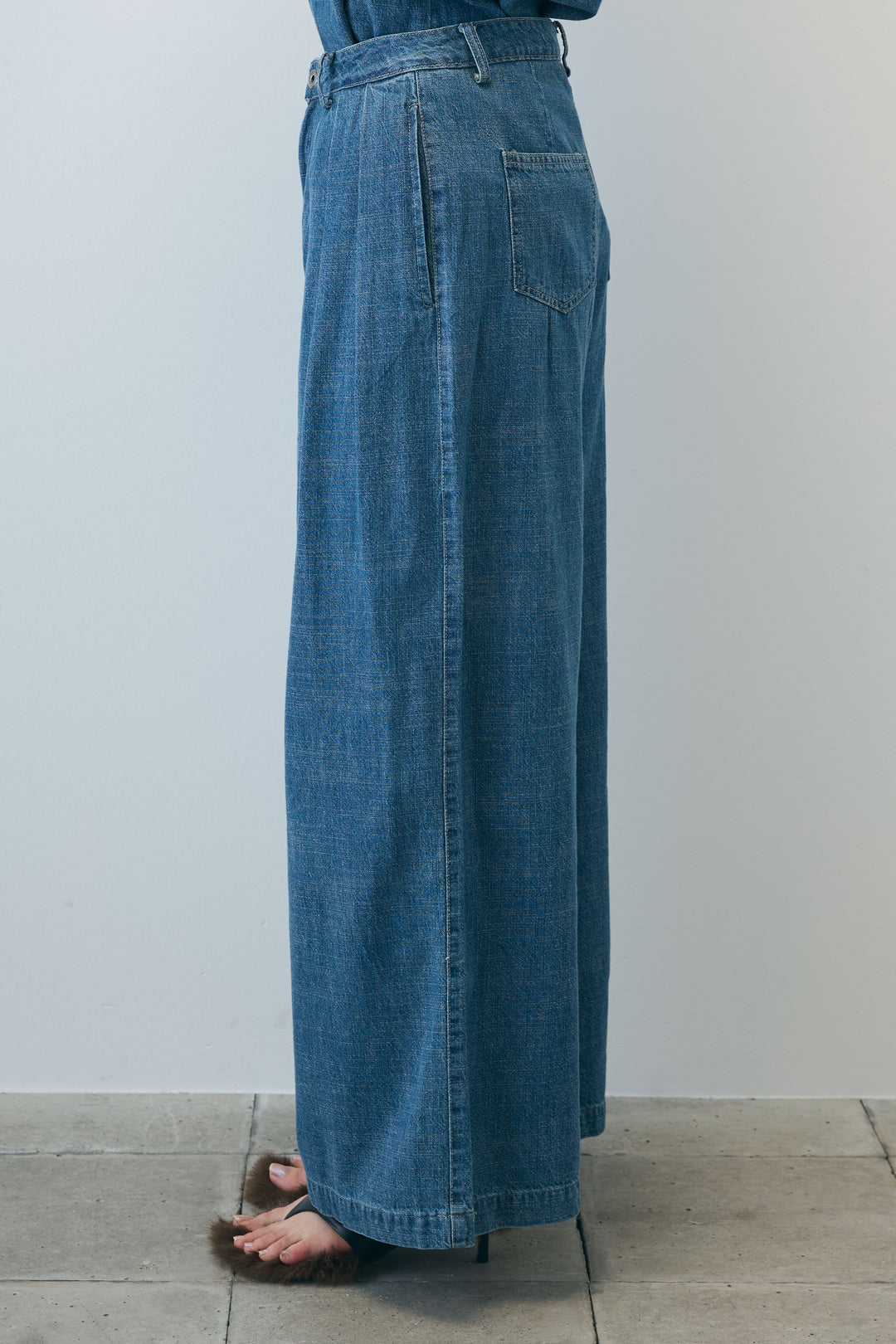 [予約]Vネックデニムセットアップ