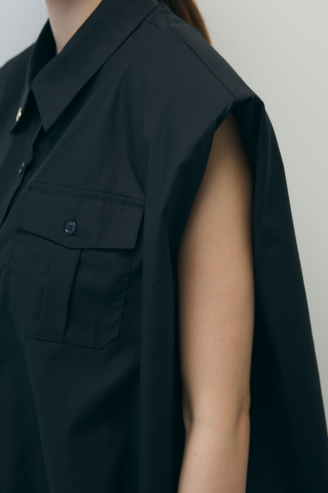 [予約]スカーフ付きボックスシャツ