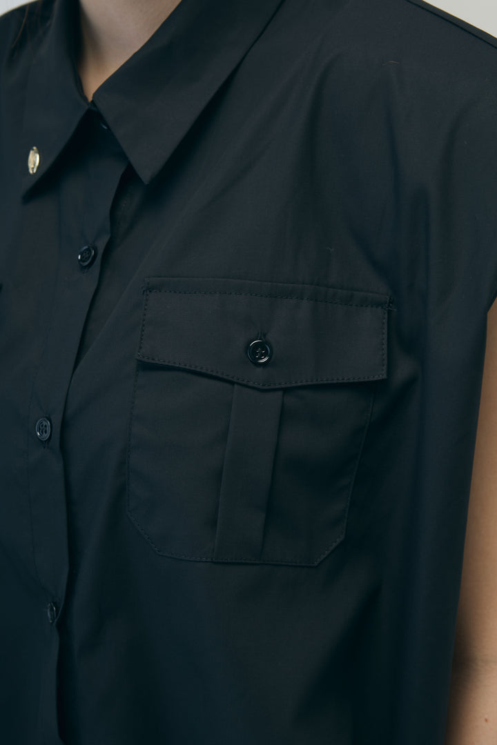 [予約]スカーフ付きボックスシャツ