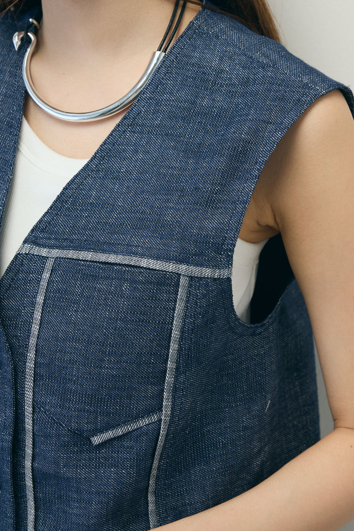 [予約]デニムジレ