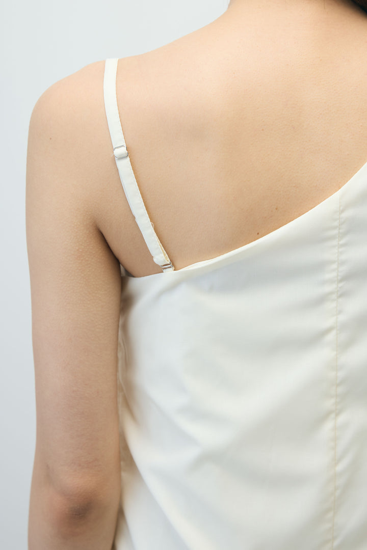 [予約]ワンショルダーロングワンピース