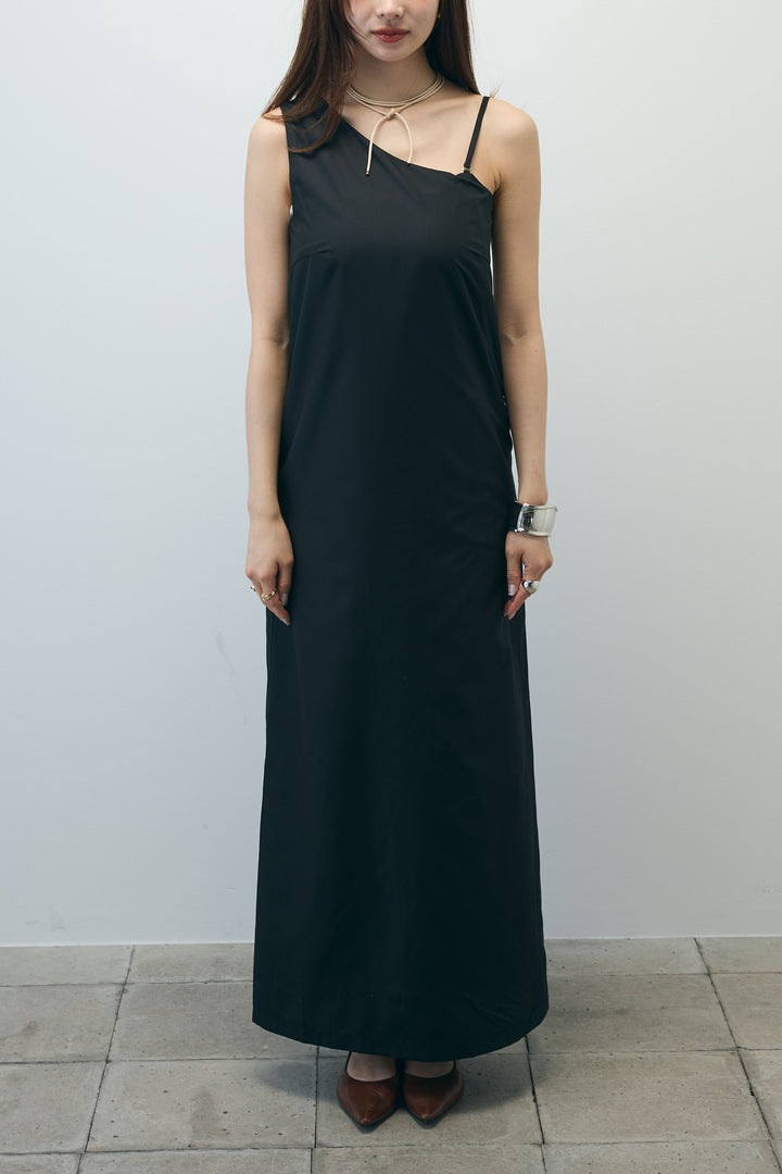 [予約]ワンショルダーロングワンピース