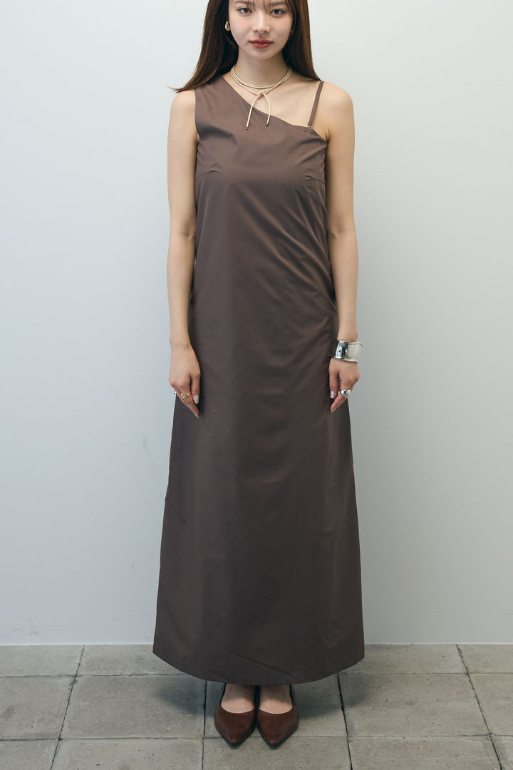 [予約]ワンショルダーロングワンピース