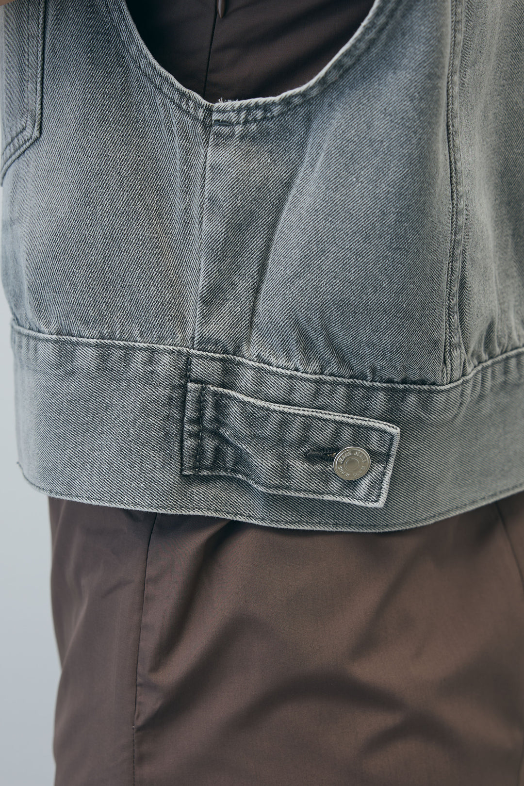 [予約/SET]コンパクトデニムジャケット+ワンショルダーロングワンピース(2set)