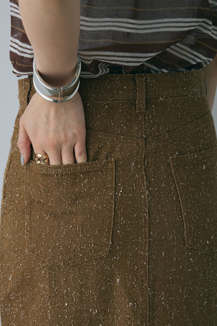 [予約]ネップツイルストレートスカート