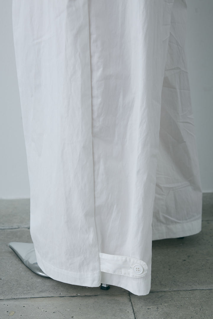 [予約/SET]リネンベスト+裾ボタン絞りパンツ(2set)