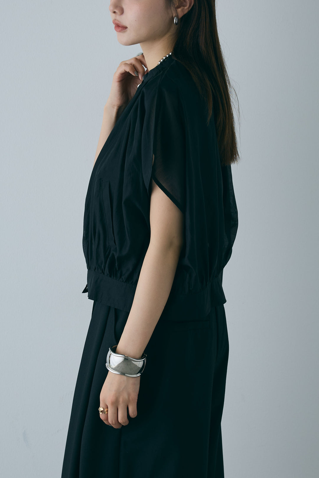 [予約]フレンチスリーブシアーブルゾン