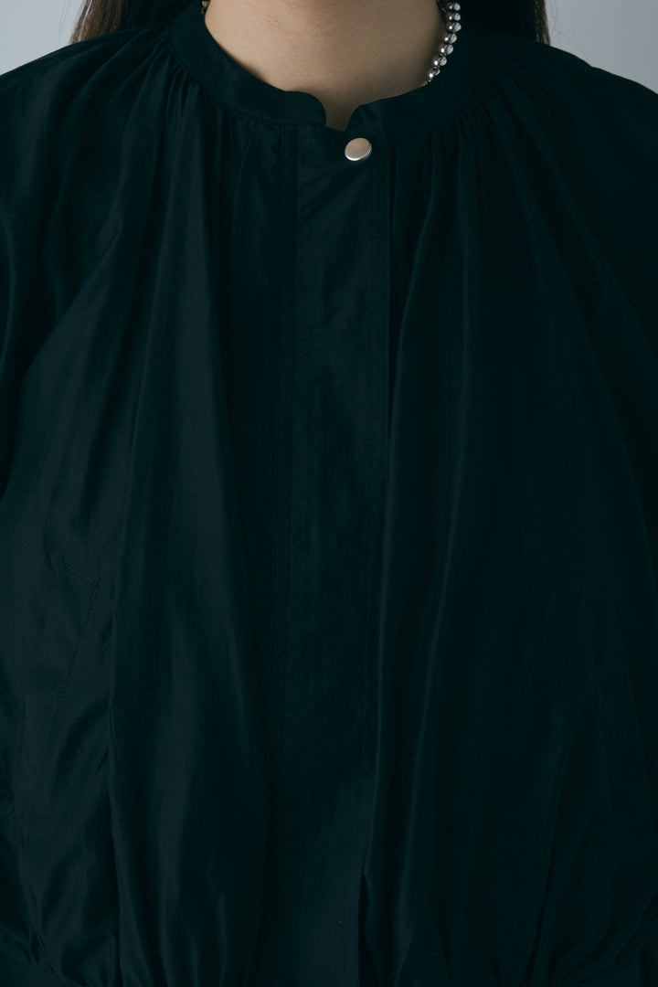 [予約/SET]フレンチスリーブシアーブルゾン+ランダムタック入りワイドパンツ(2set)