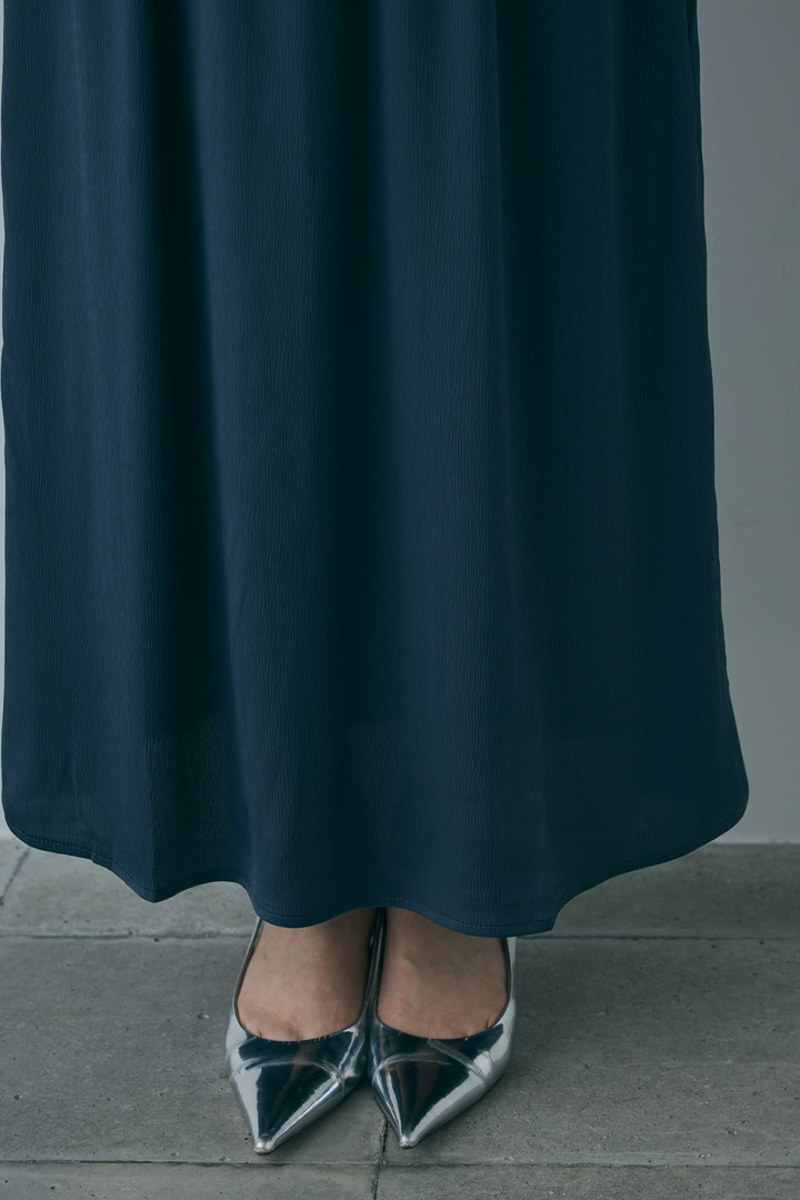 [予約/SET]ドレープサテンキャミソール×ロングスカートセットアップ+ストレッチレースタンク(2set)