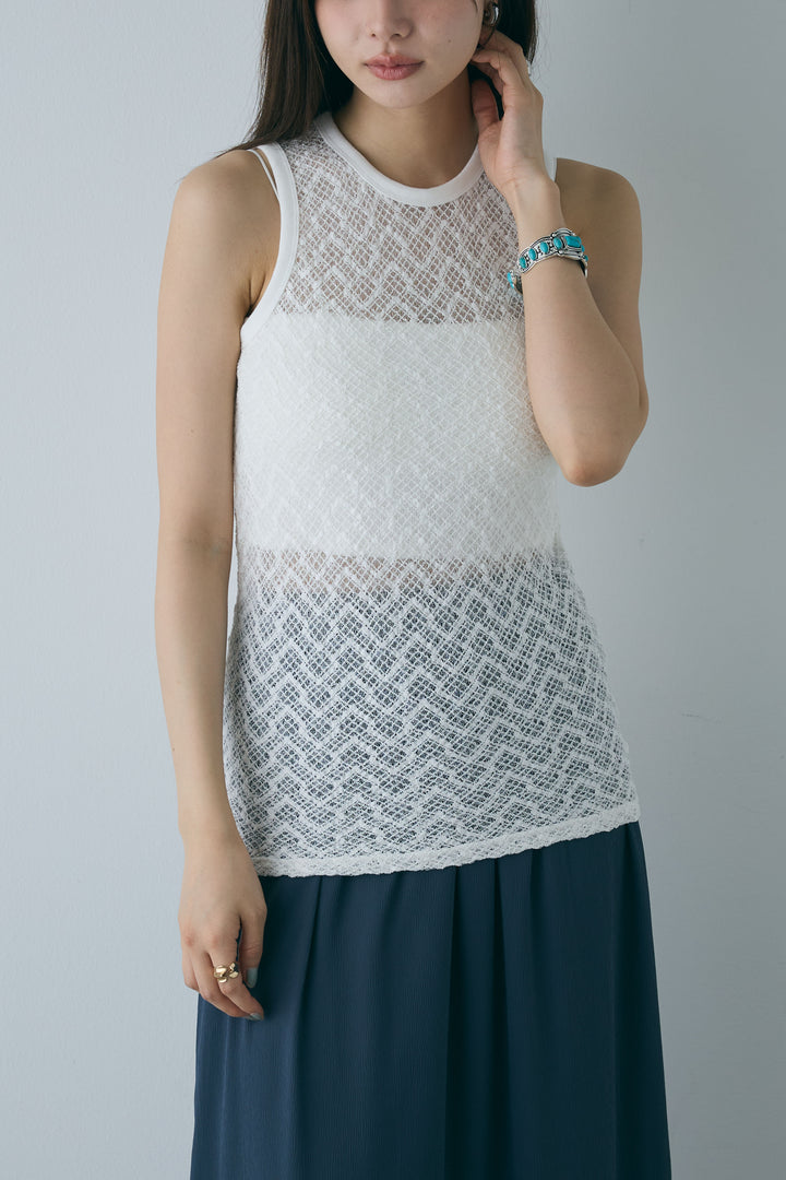 [予約]ストレッチレースタンク