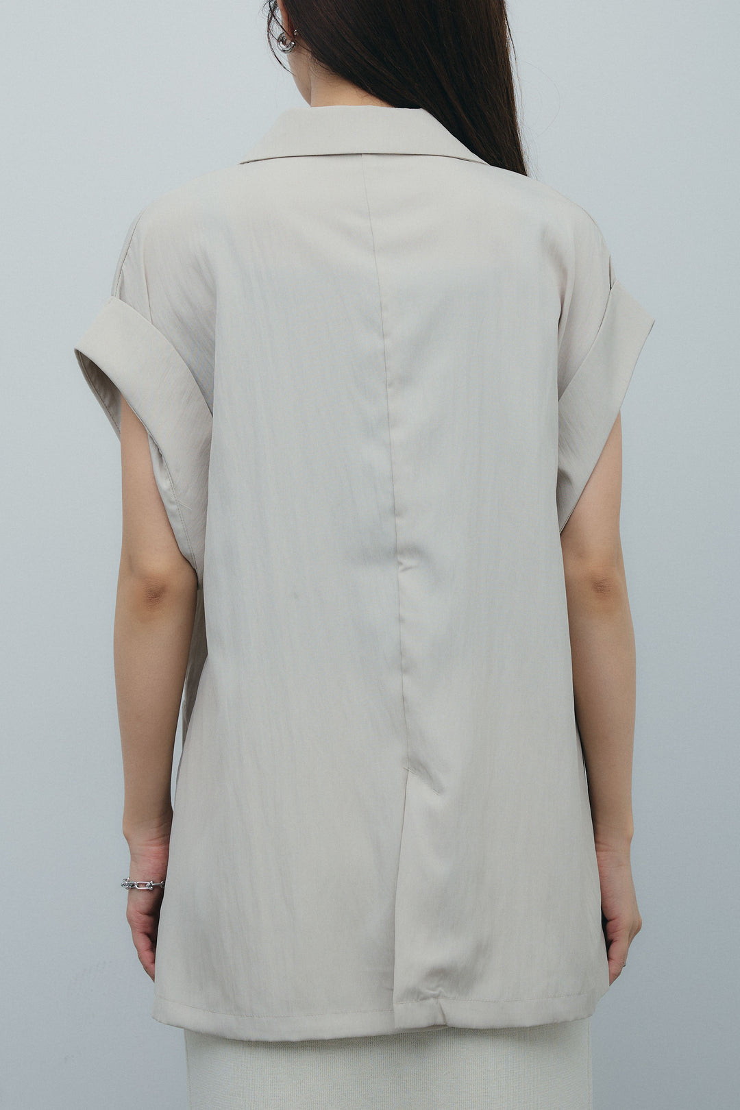 [予約]リネンライクダブルジレ