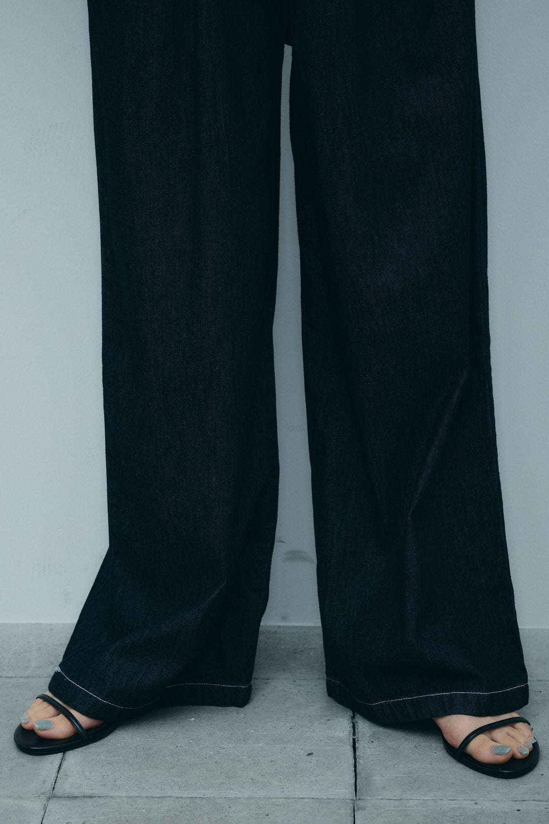 [予約]ベルト付きデニムセットアップ