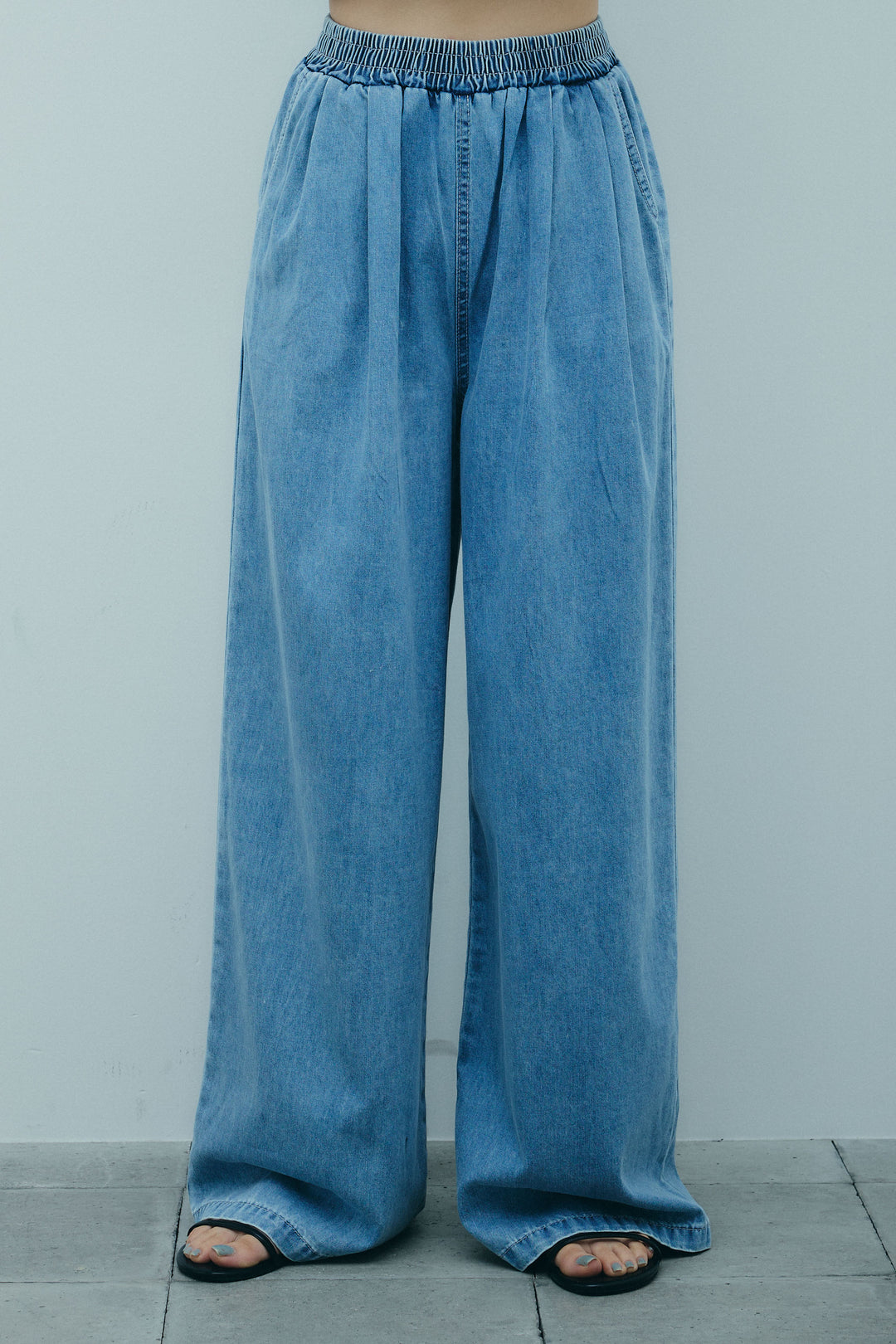 [予約]ベルト付きデニムセットアップ