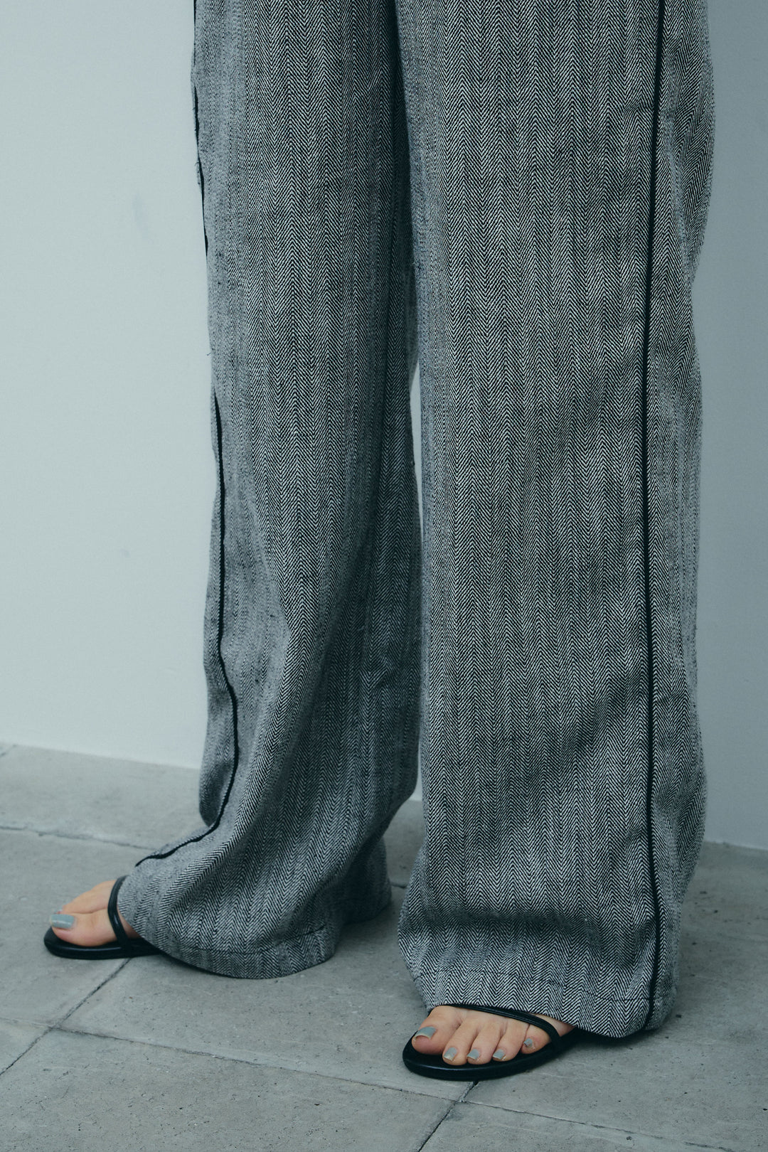 [予約]リネンミックスグレンチェックセットアップ