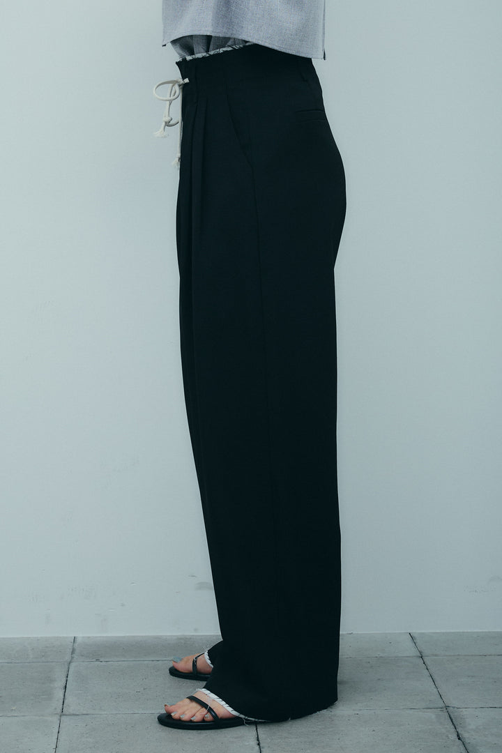 [予約]裾切りっぱなしデザインパンツ