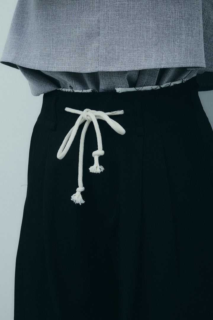 [予約]裾切りっぱなしデザインパンツ