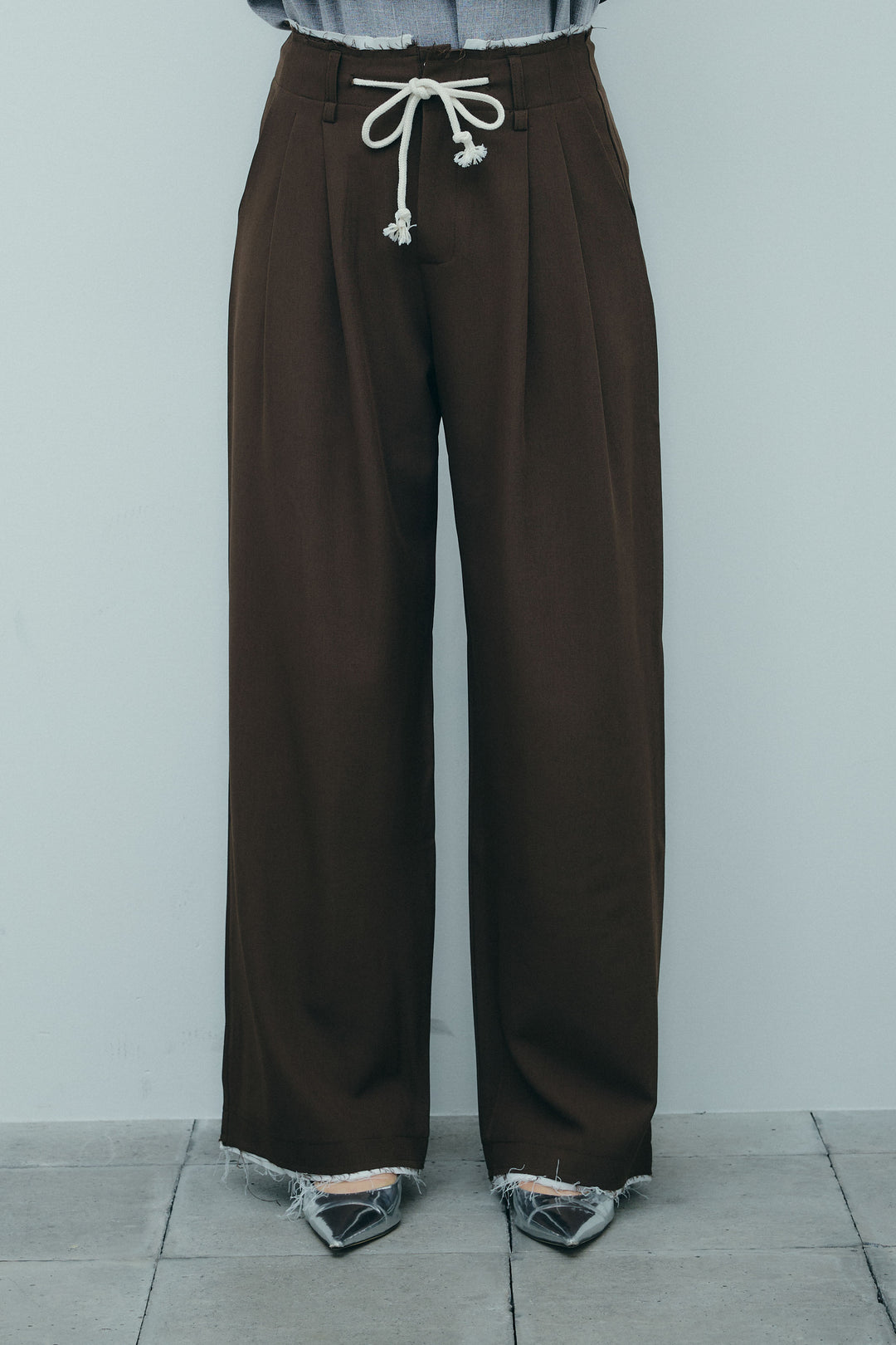 [予約]裾切りっぱなしデザインパンツ