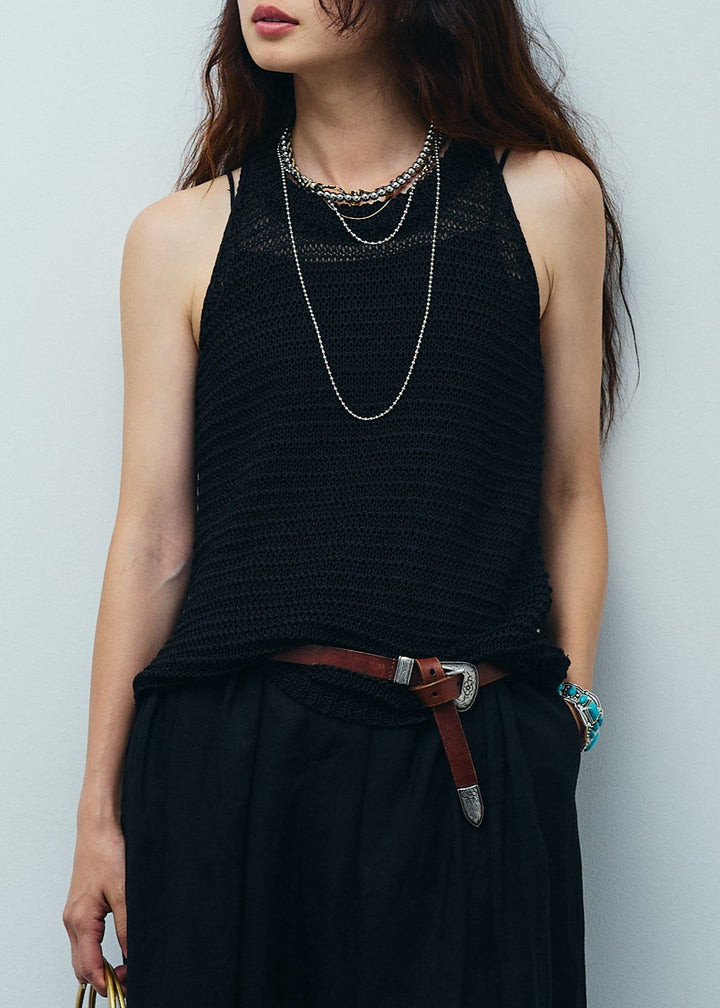 [予約]サマーメッシュニットノースリーブトップス