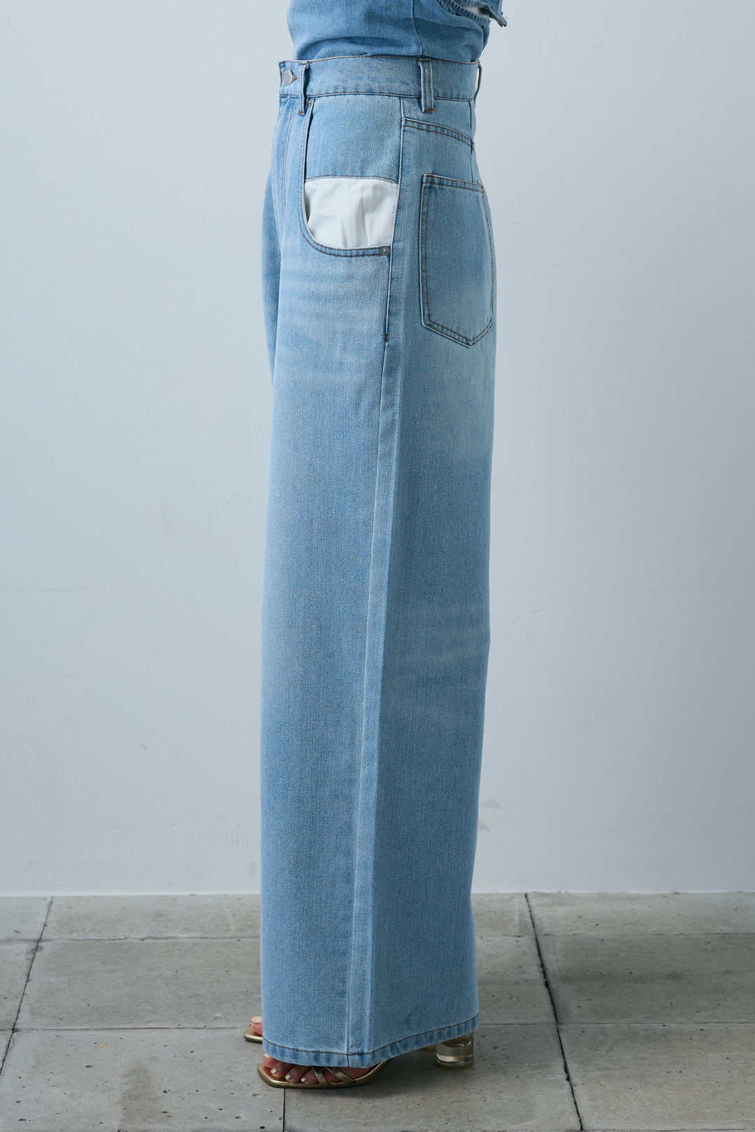 デニムルーズポケットパンツ