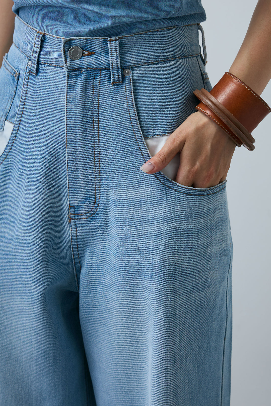 デニムルーズポケットパンツ