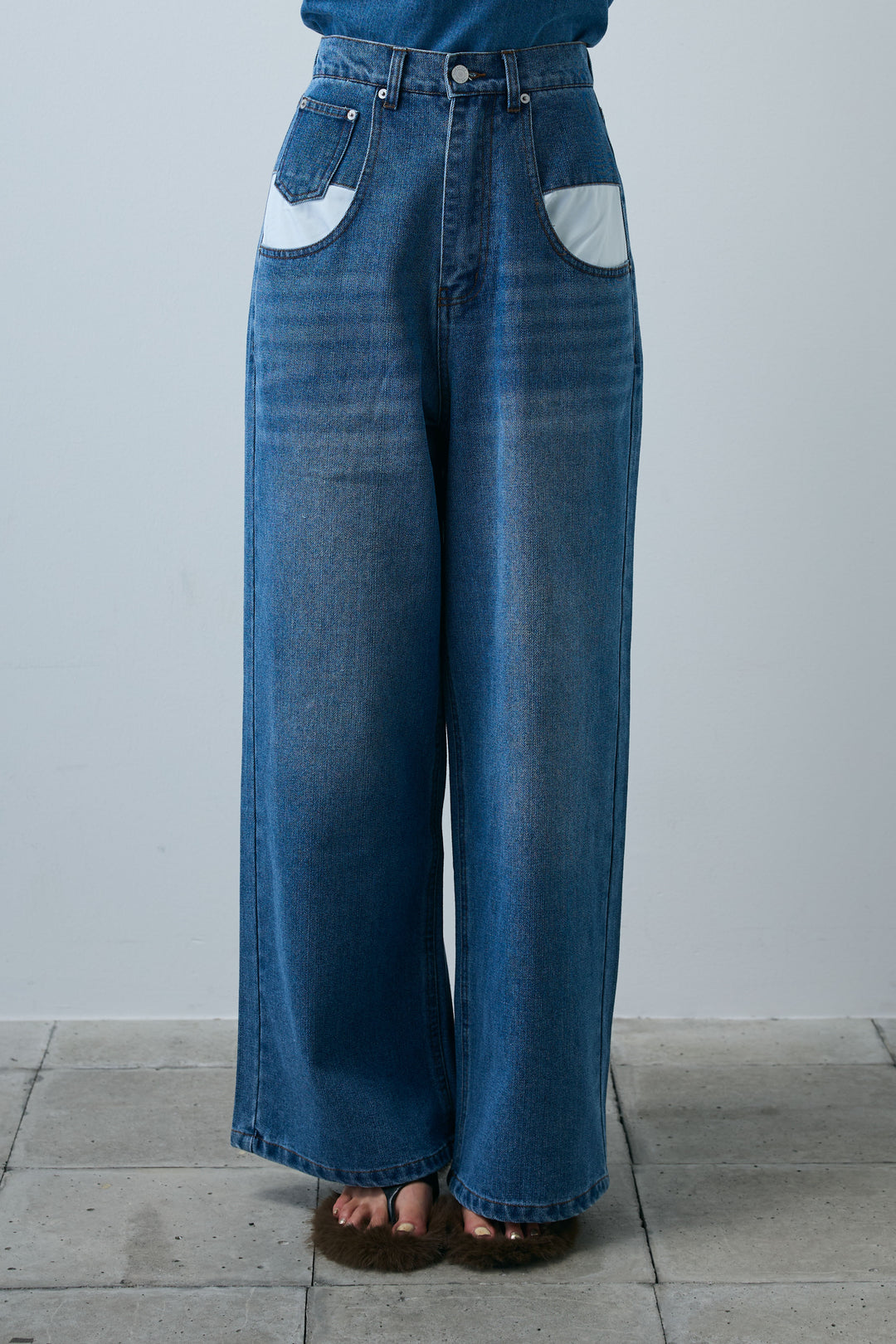 デニムルーズポケットパンツ
