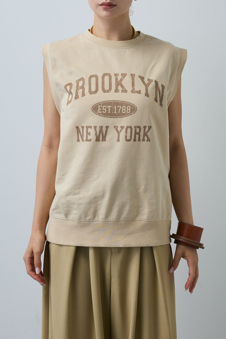 [予約]ピグメントロゴノースリーブスウェット