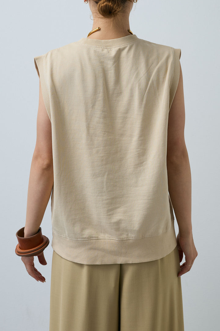 [予約]ピグメントロゴノースリーブスウェット